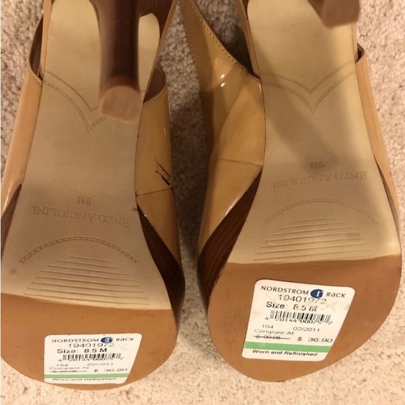 ENZO ANGIOLINI  9 PATENT LEATHER Wood Heel - Picture 3 of 9